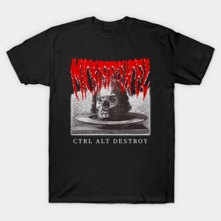 Office Worker Death Metal (CTRL ALT DESTROY) T-Shirt